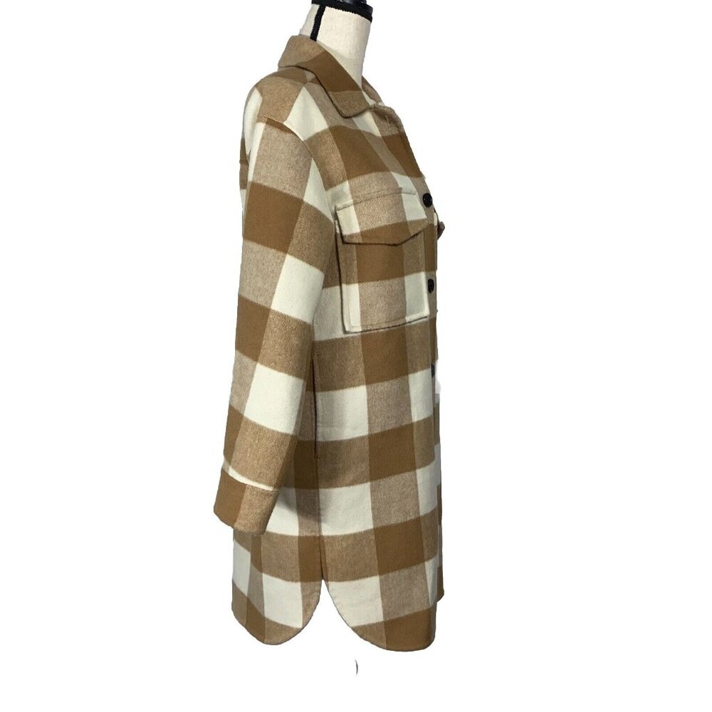 Rails Jaro Buffalo Check Shacket Womens S Ivory C… - image 8